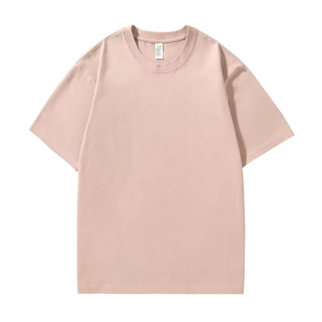 Custom High Quality T-shirt Multi Color Blank 100% Crew Neck Design Drop Shoulder Pure Color Sport Heat Transfers for T-shirts
