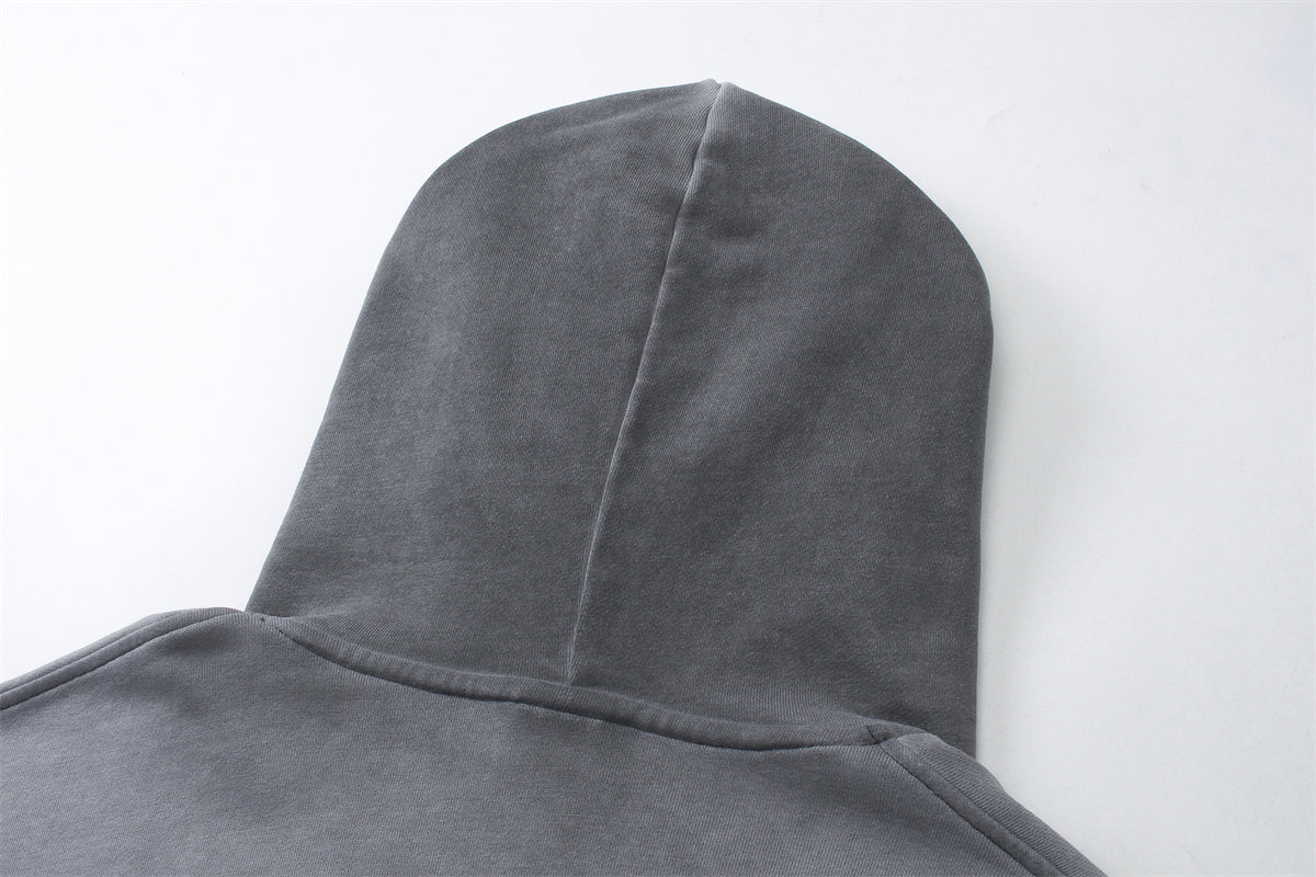 100% Cotton High Quality Drop Shoulder Blank Custom Vintage Acid Wash Heavy Weight Pullover Hoodies and Sweatshirts