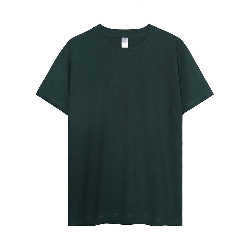 13 Color 300g Pure Cotton Japanese Heavyweight American Retro Solid Color Round Neck Seamless T Shirt for Both Men and Women