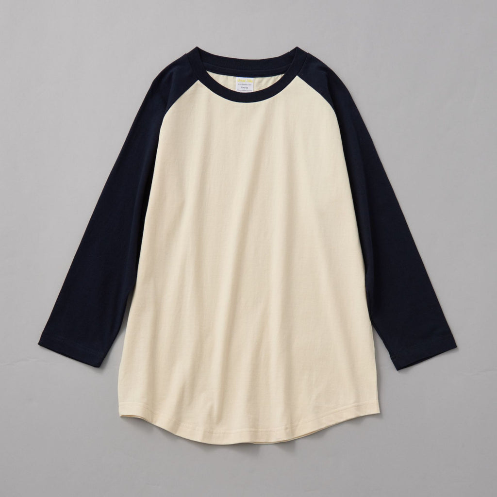 Manufacturer t Shirts Blanks Custom Color-blocked Raglan Sleeves Drop Shoulder 3/4 Length Sleeve High Quality t Shirt