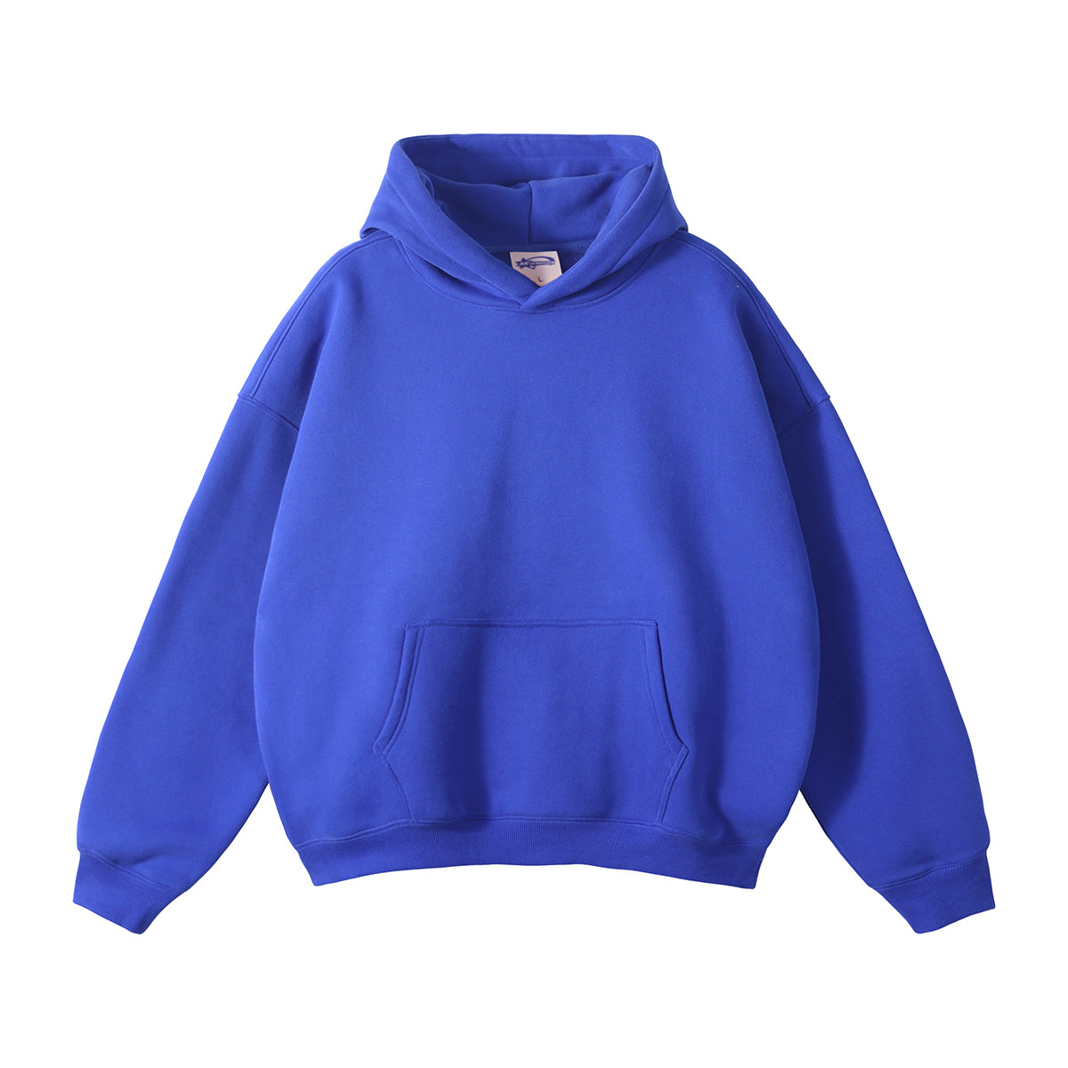 350g Men's Hoodies Streetwear High Quality 100% Cotton Pullover Distressed Drop Shoulder Wireless Wholesale Hoodies for Men