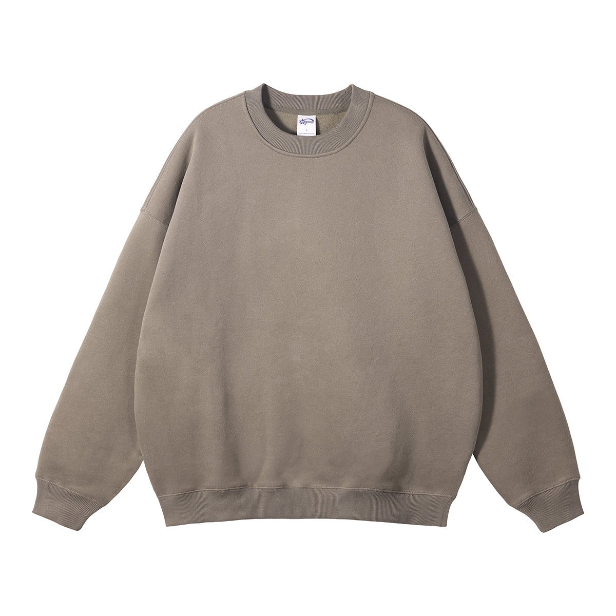 Loose Fitting Cotton Casual Brand Hoodie 12 Color Fleece Pullover with No Hood Loose Sleeved Round Neck Hoodie Winter Style