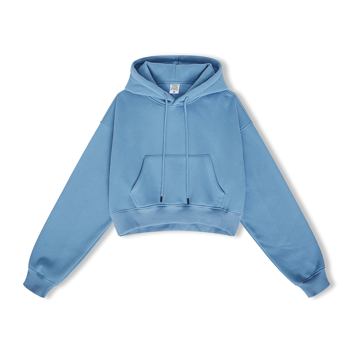 Wholesale Hoodies 12 Color Fleece Hooded Women's Short Sleeve Crop Top in Solid Color High Quality Plain Hoodies for Printing
