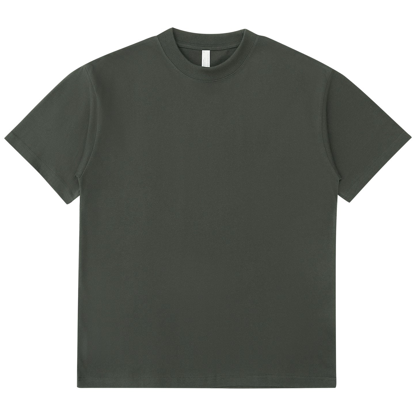 250g 100% Cotton T-shirt High Quality Loose Pure Color Custom Design Puff Printing Embroidery logo Heat Transfers for T-shirts