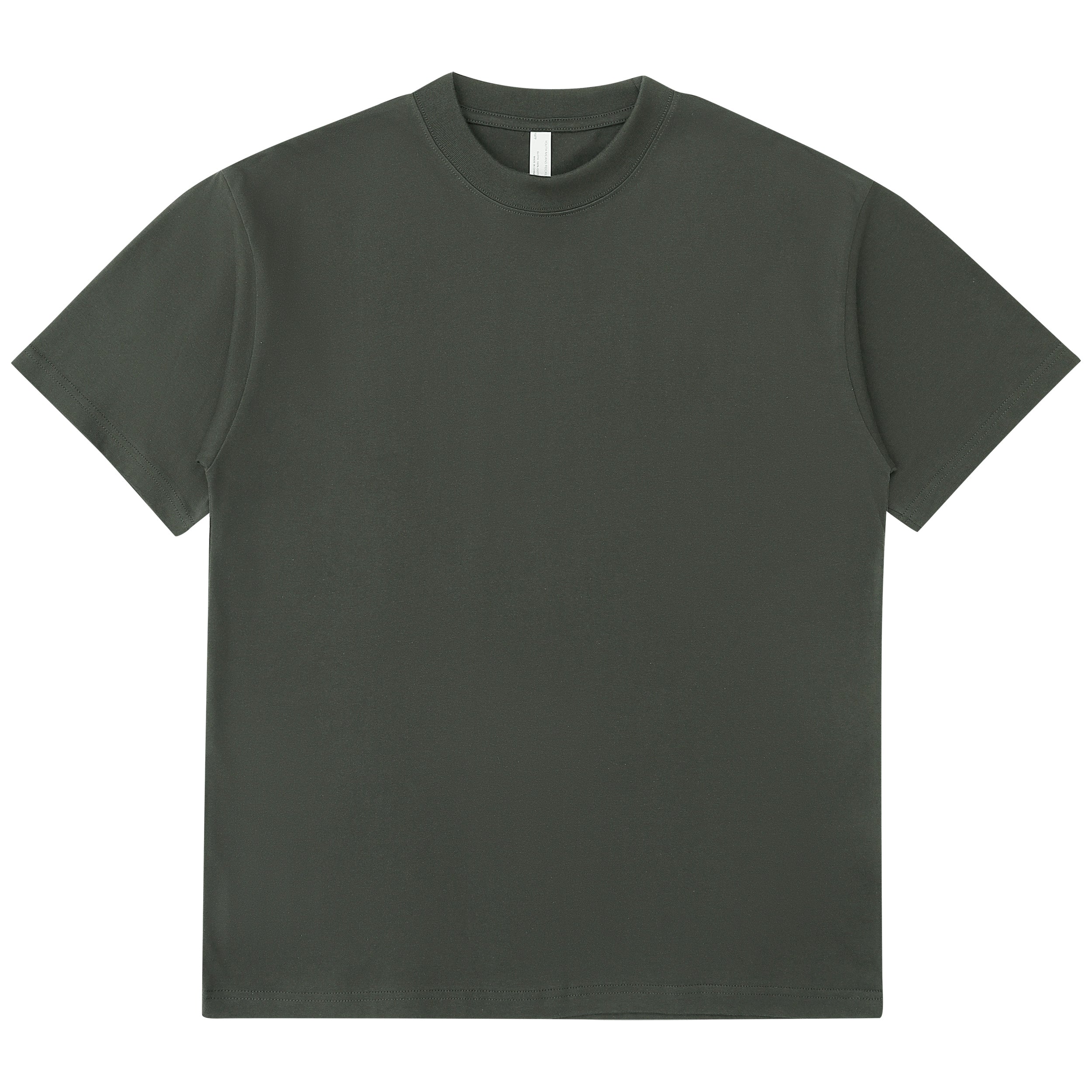 250g 100% Cotton T-shirt High Quality Loose Pure Color Custom Design Puff Printing Embroidery logo Heat Transfers for T-shirts
