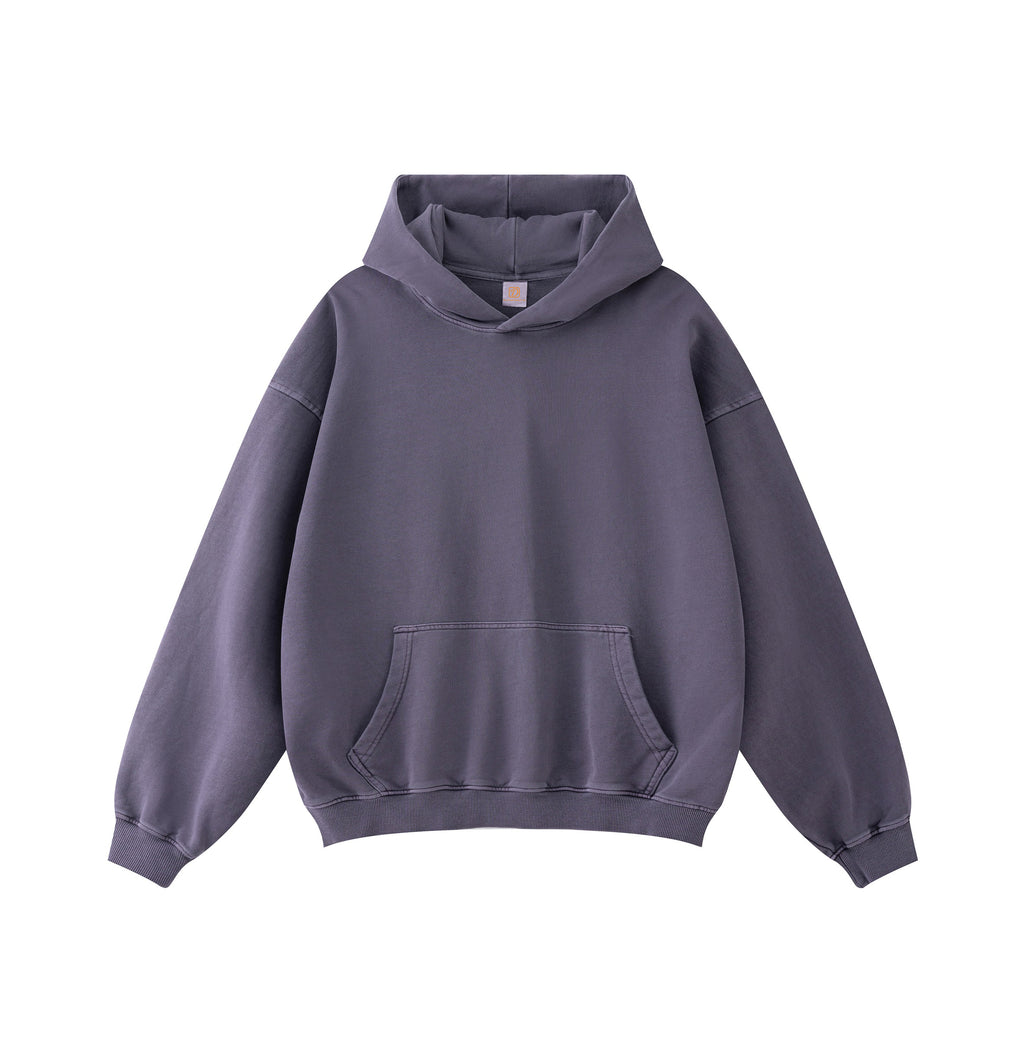 Custom Men's Heavyweight 100% Cotton Fashion Washed Vintage Thick Custom Embroidery Broken Heavyweight Hoodie Manufacturers