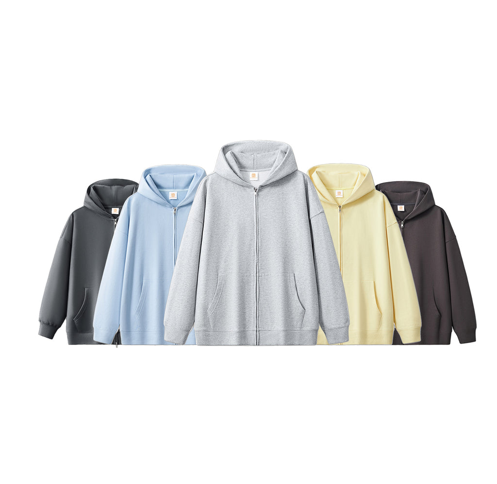 Custom logo Heavyweight Manufacturer Hoodies Blank Full Zip Wholesale Unisex High Quality Winter Hoodie