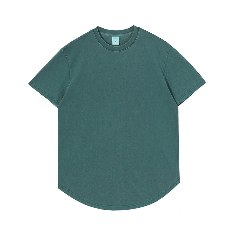 100% Cotton Acid Washed Custom Vintage Streetwear High Quality Puff Printing Oversized Fahion Blank Drop Shoulder T-shirt