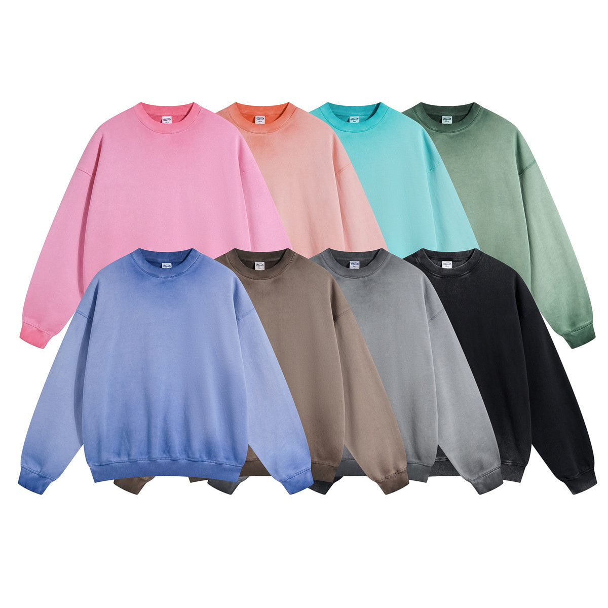 Heavyweight Custom Puff Printing 100% Cotton Washed Unisex Vintage Pullover High Quality Hoodie