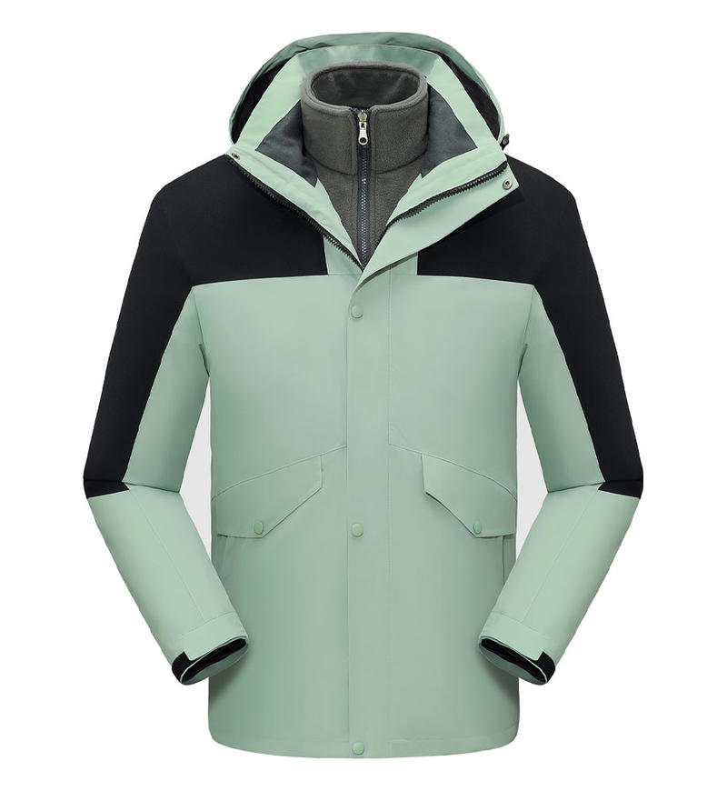 7 Color Large Pocket Three in One Windbreaker Jacket with Detachable Combination of Hood and Sleeves Suitable for Single Wear