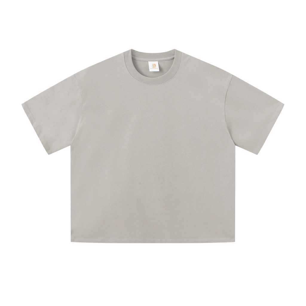 Oversized Boxy High Quality Tshirt 100%cotton Short Cropped Double Yauze Drop Shoulder Screen Print Designer Fashion T-shirt