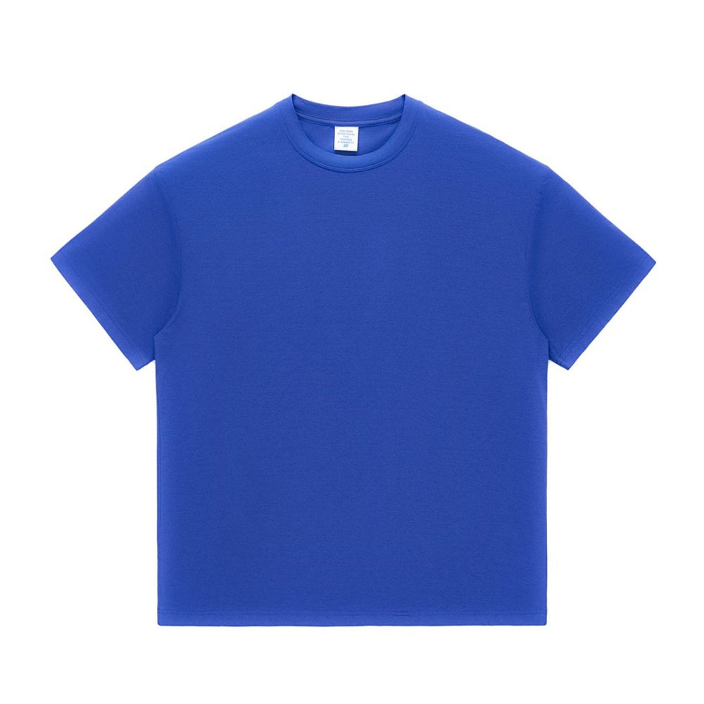 Wholesale Quick-drying Short Sleeve Lightweight Round Neck Pure Color Puff Print Custom logo Oversized Fashion Design Tshirt