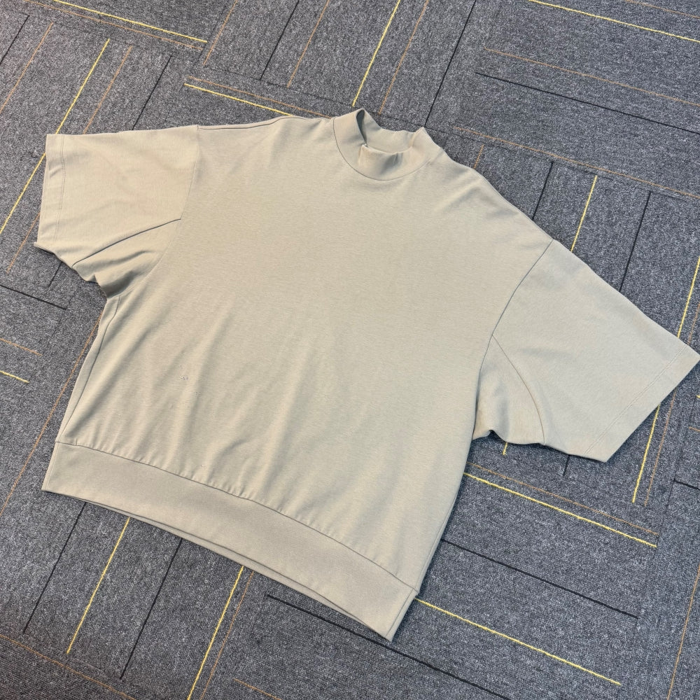 Boxy Streetwear Tshirt Prue Color Custom 100% Cotton Heavyweight Drop Shoulder Design Fashion Summer Short Sleeve Men's T-shirts