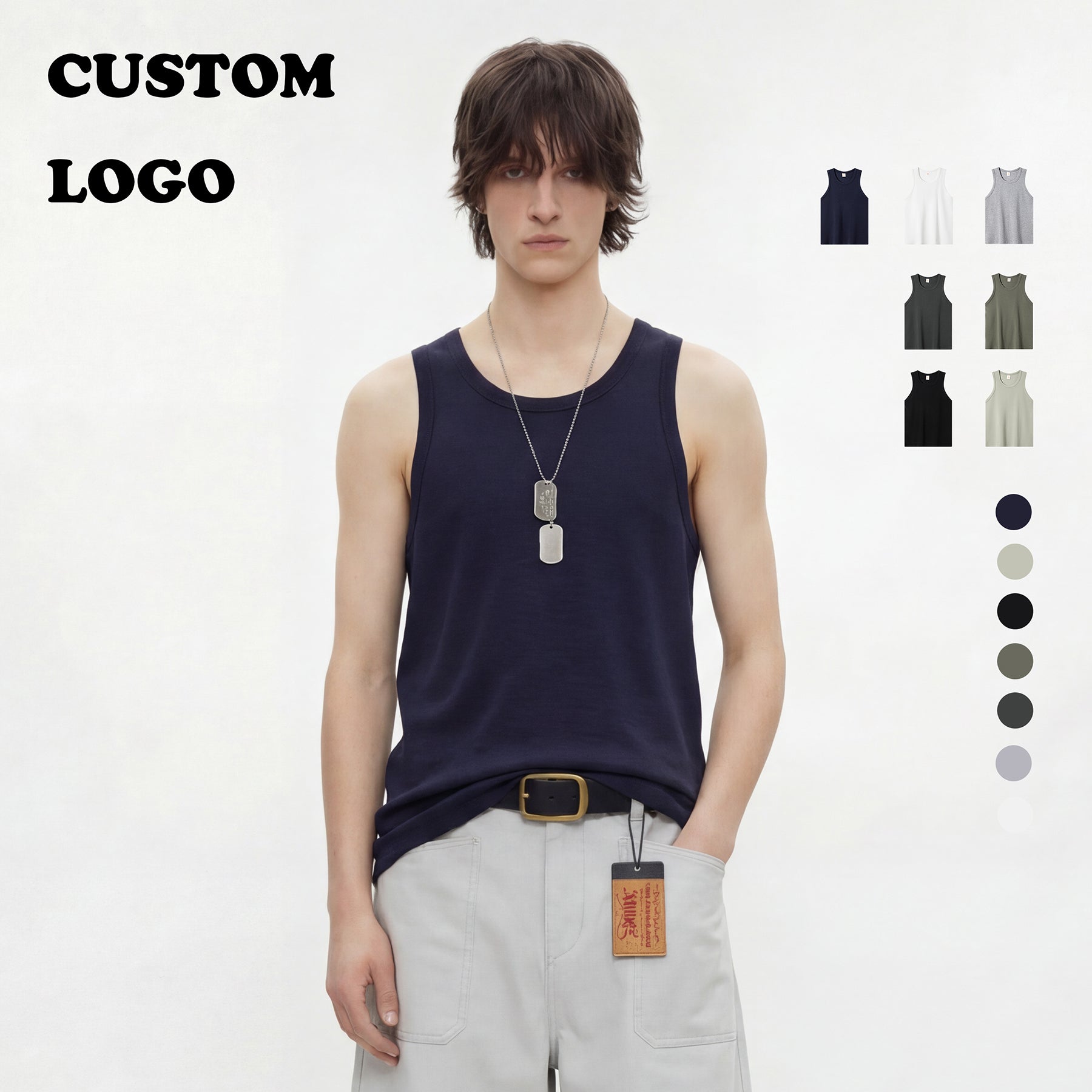 Customized Sleeveless t Shirts High Quality Blank Round Neck Gym Casual Pure Color New Design Fashion Streetwear T-shirts