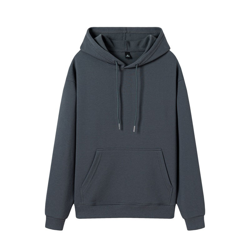 Hot Selling Fashion Pure Color High Quality Blank Pullover Distressed Embroidery Heavyweight Drop Shoulder Wholesale Hoodies