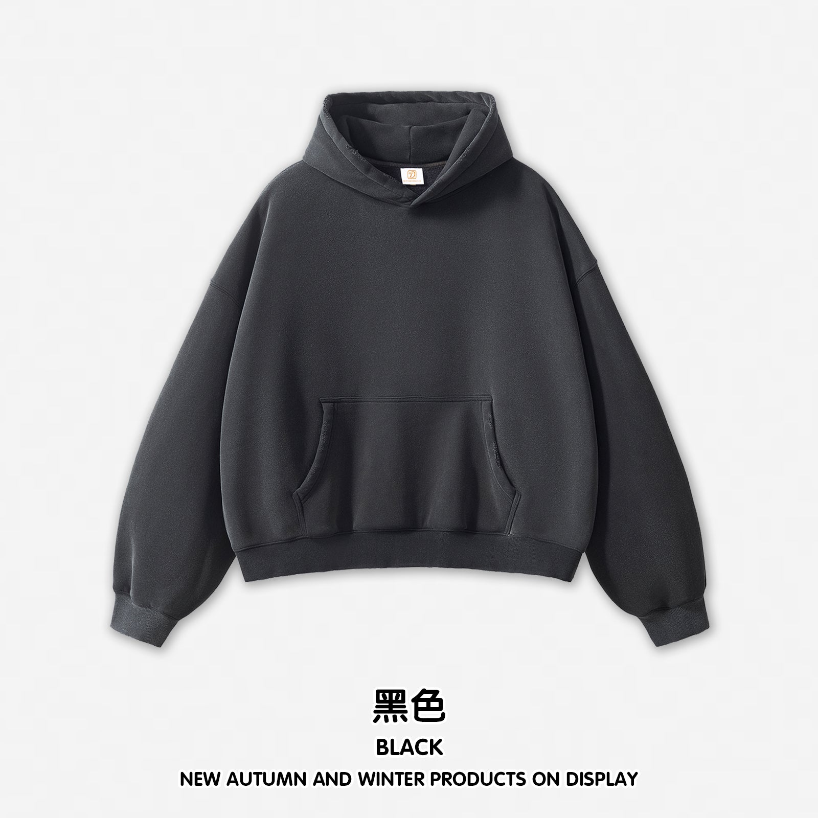 Boxy Fleece Heavyweight Blank Custom Puff Printing Oversized Wireless High Quality Streetwear Men's Hoodies Bulk Wholesale