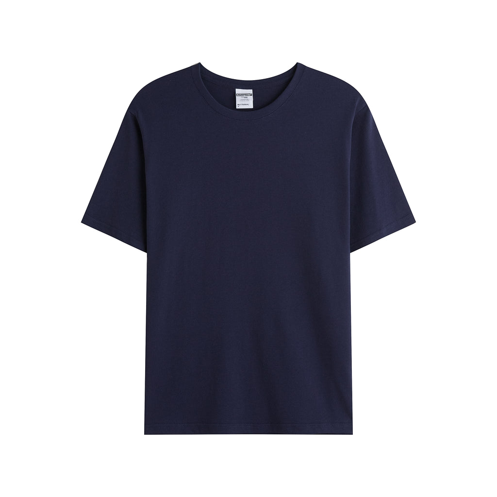 Wholesale High Quality t Shirts Blank Custom Puff Printing Black Basic Round Neck Streetwear High Quality Heavy Cotton t Shirt