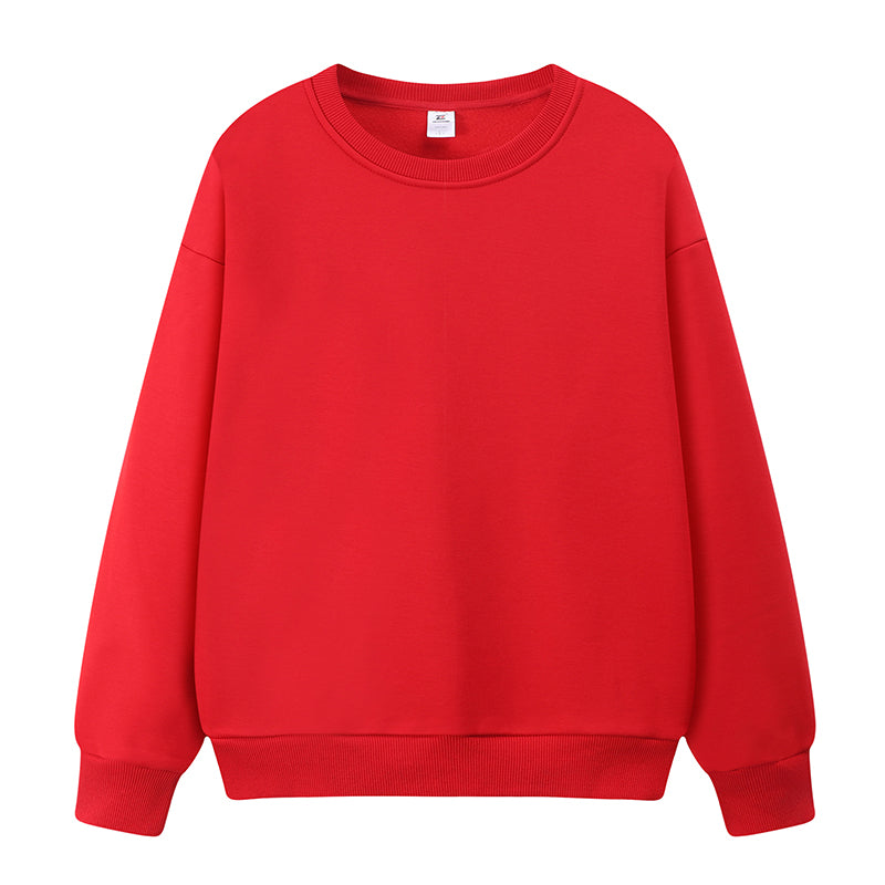Wholesale Customized Sweatshirts Loose Sleeved Round Neck Sweatshirt Plain Tshirts for Printing Personalized American Style