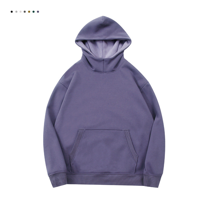 Hoodie Manufacturers 7 Color Semi High Necked Hoodless Solid Color Pullover with Adjustable Hood Oversized Design High Quality