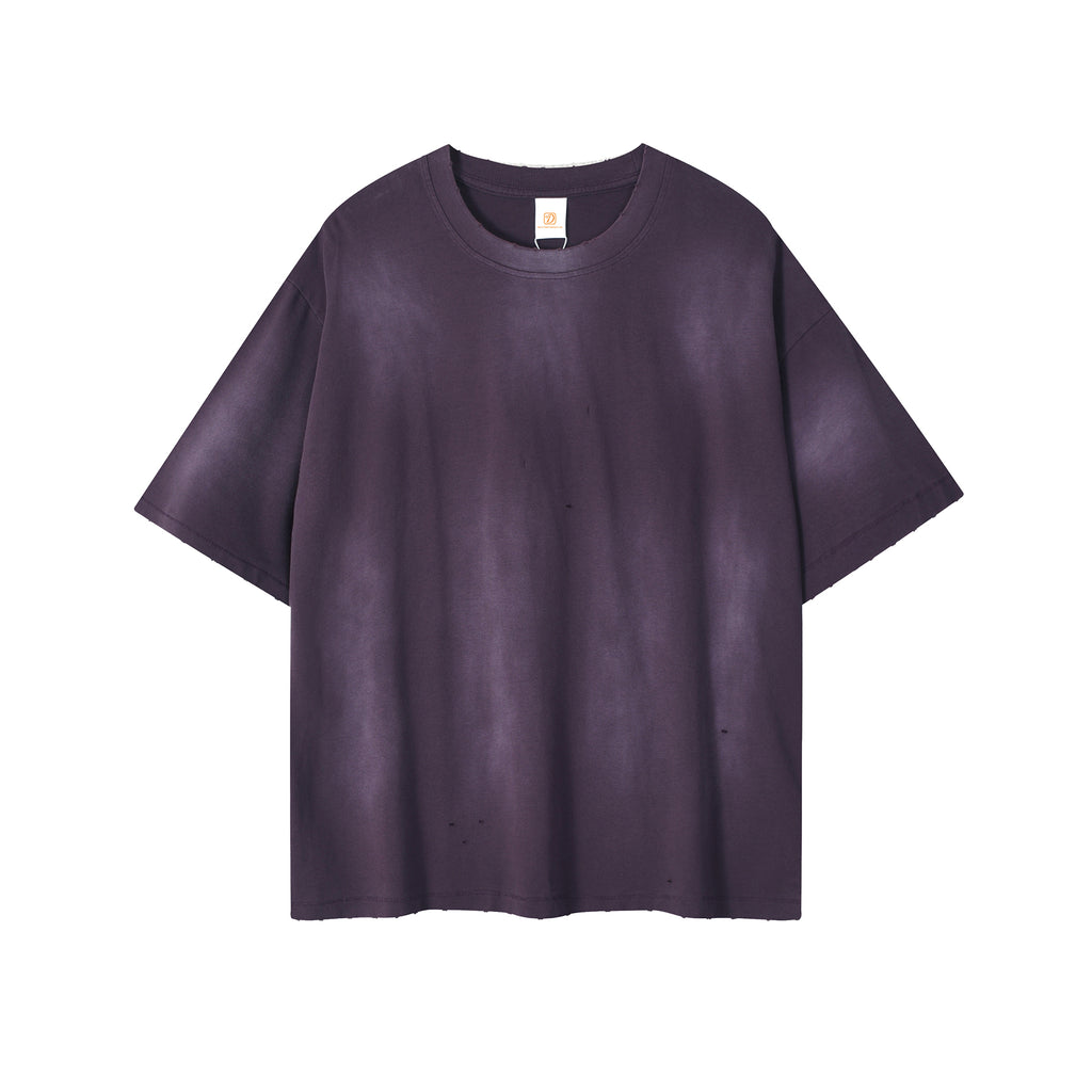 100% Cotton Custom New Design Short Sleeve Puff Printing High Quality Washed Streetwear O-neck Blank Personalized T-shirt