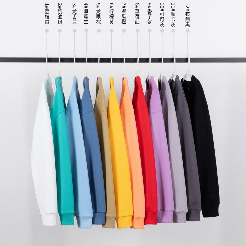360G Heavyweight Drop Shoulder Multicolored Streetwear Unisex High Quality Polyester and Cotton Bird's Nest Cotton Winter Hoodie