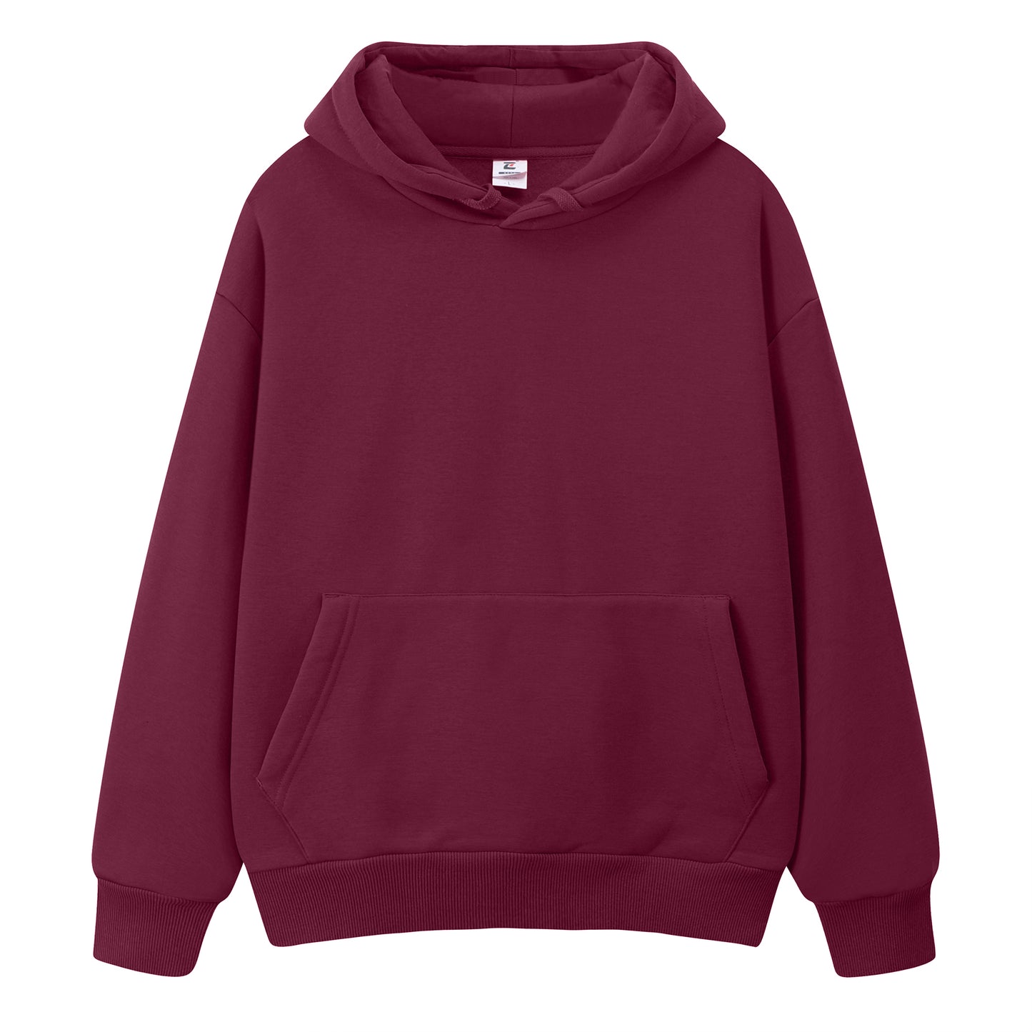 Heavyweight Loose Hoodies Custom Blank Pure Color Drop Shoulder High Quality Fleece Multi Color Fashion Puff Printing Hoodies