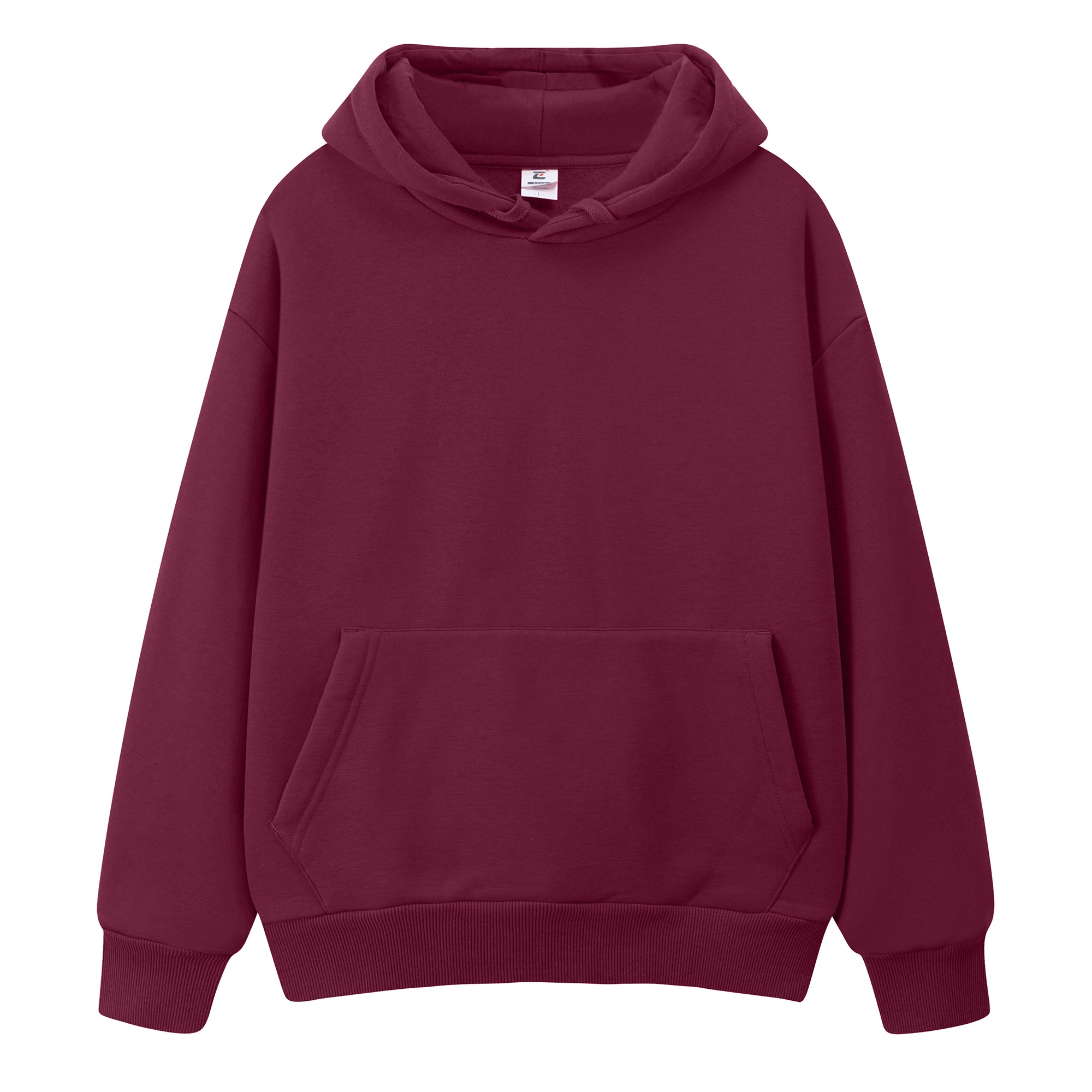 Heavyweight Loose Hoodies Custom Blank Pure Color Drop Shoulder High Quality Fleece Multi Color Fashion Puff Printing Hoodies