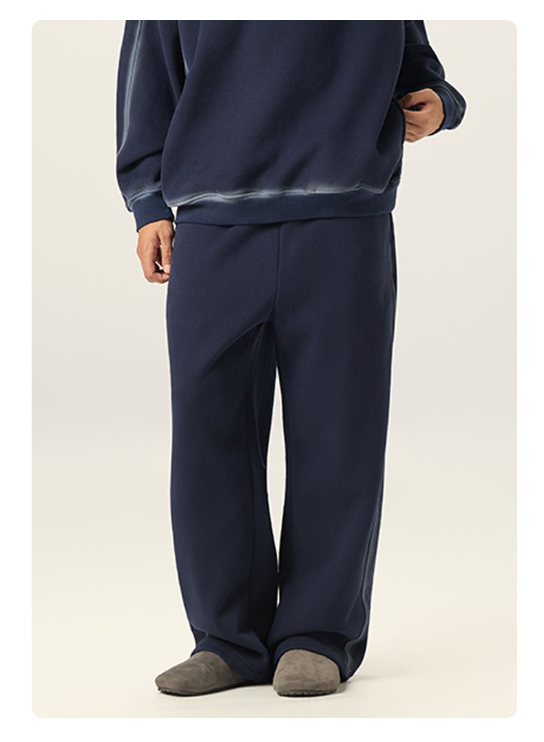 Custom Washing Machine Washable Horse Chestnut Heavyweight Men's Hoodie with Fleece Pants Autumn Streetwear High Quality