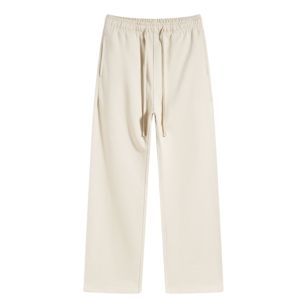Can Design Patterns for You for Free Sweatpants Straight Cut Solidcolor Loose Pants with No Side Seams on the Sides Winter Style
