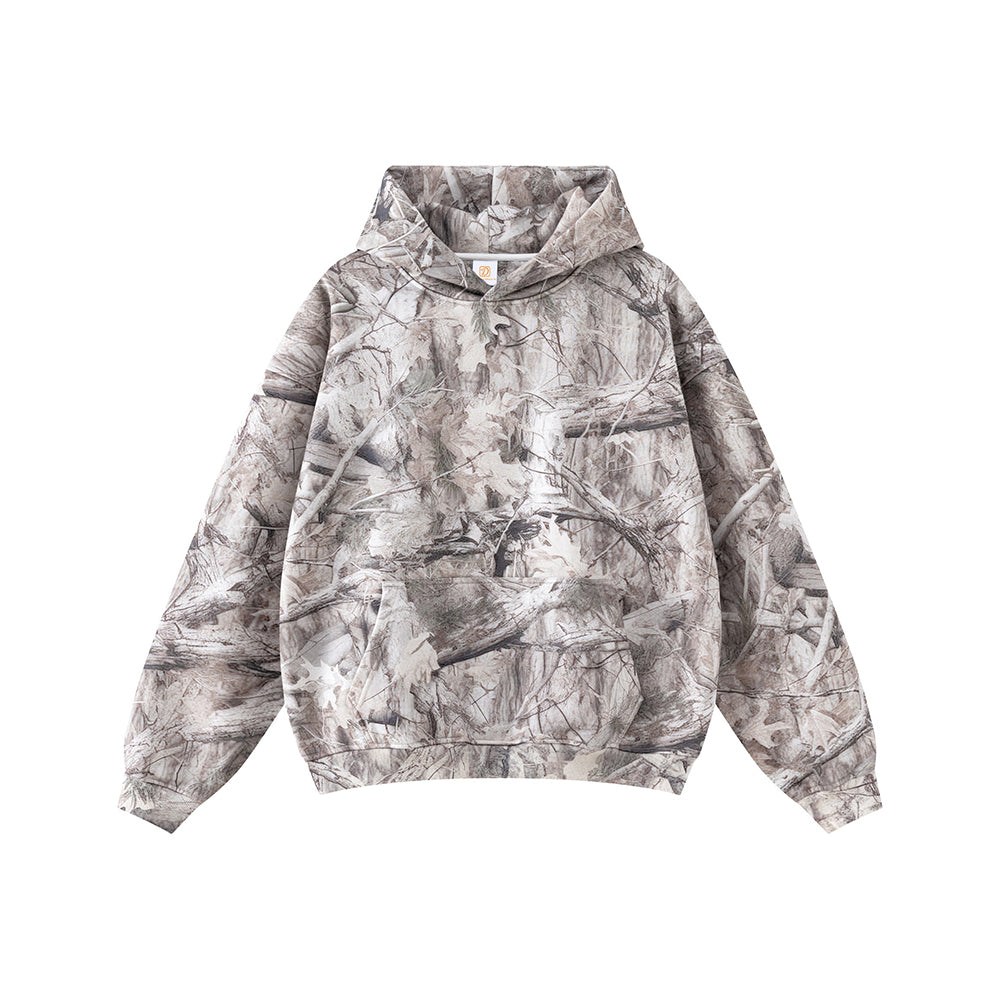 Clothing Manufacturer American Style Branch Camouflage Insulated Hooded Sweatshirt Hoodie Unisex High Quality Winter Style
