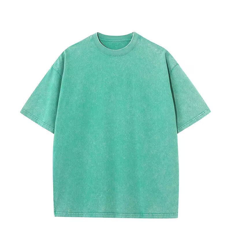 Custom Vintage t Shirt 230g High Quality 100% Cotton Round Neck Puff Print Drop Shoulder Blank Fashionable Wholesale t Shirts