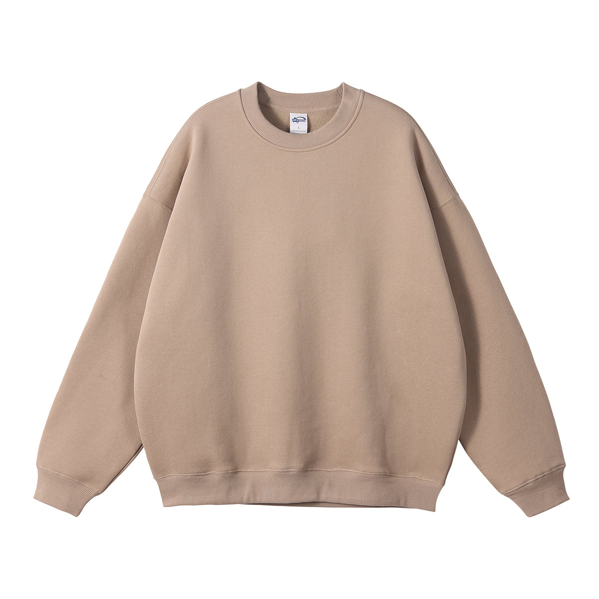 Loose Fitting Cotton Casual Brand Hoodie 12 Color Fleece Pullover with No Hood Loose Sleeved Round Neck Hoodie Winter Style