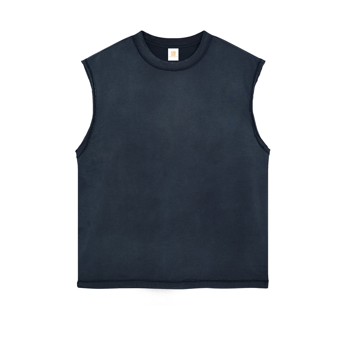 Custom Tshirts Wax Printing High Quality Blank Vintage Embroidery logo Washed Wholesale Streetwear Design Sleeveless T-shirts