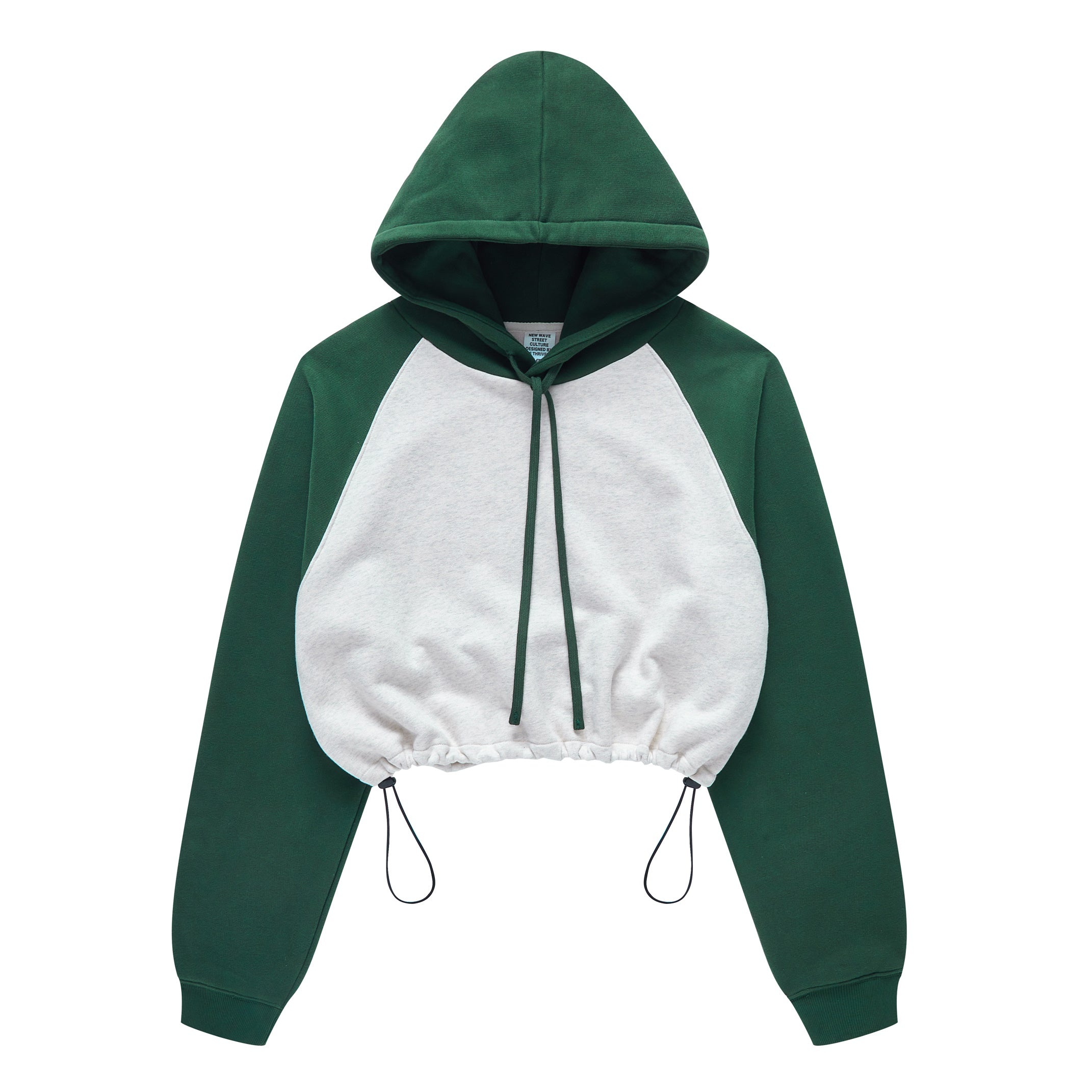 Pullover Blank Boxy Fashion High Quality 100% Cotton Heavyweight Crop Top Custom Puff Print Women's Hoodies Sweatshirts