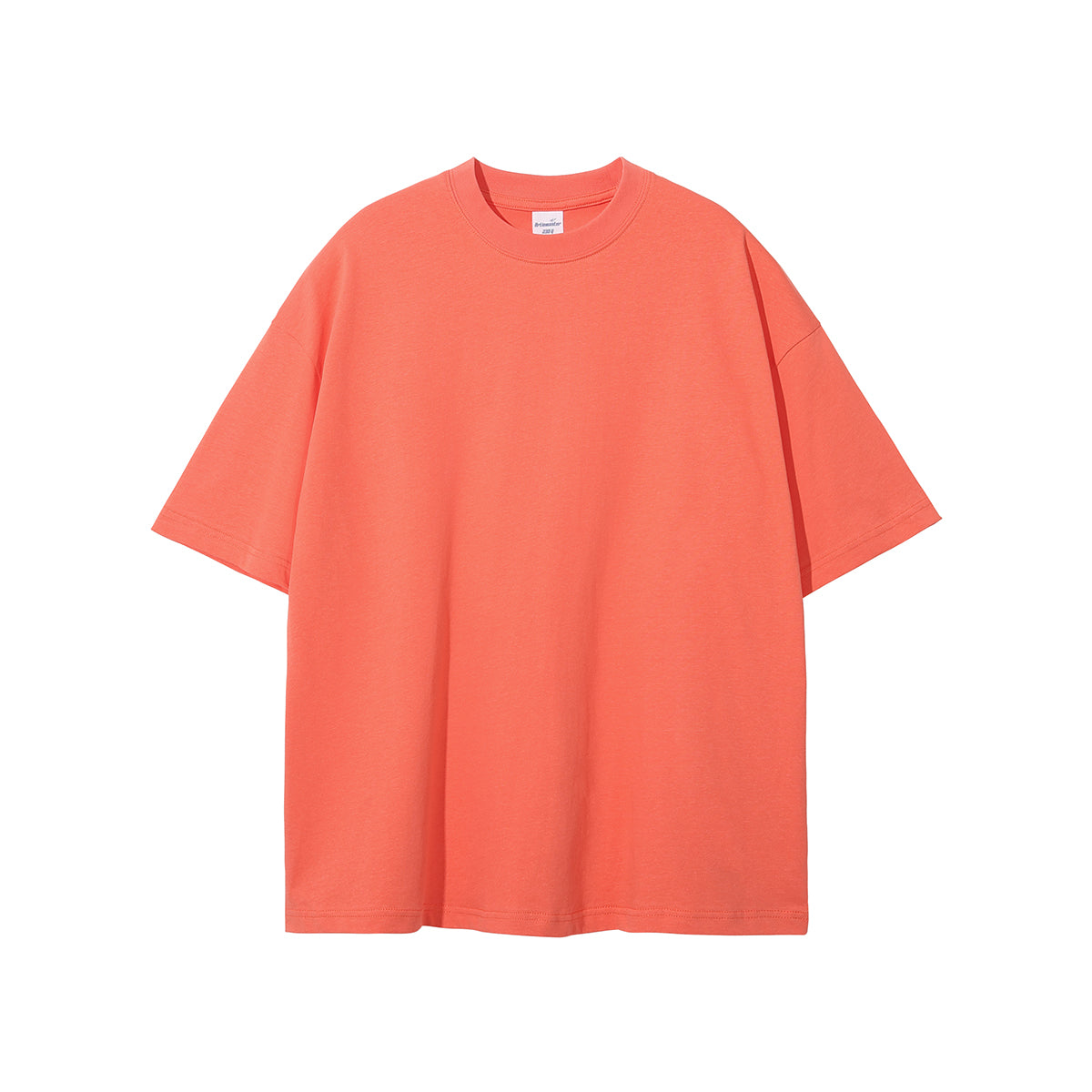 Custom Weight 20g Color Solid Pure Cotton Loose Shoulder Short Sleeve the t Shirt Has a Large Size and a Small Shrinkage Rate