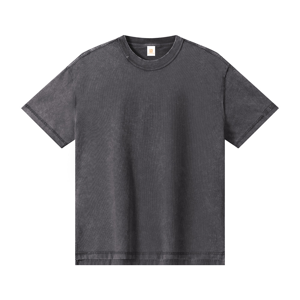 Men Tshirts High Quality Embroidered Snowflake Reverse Stitch Pure Cotton T-Shirt Free Sample t Shirt Personalized Design
