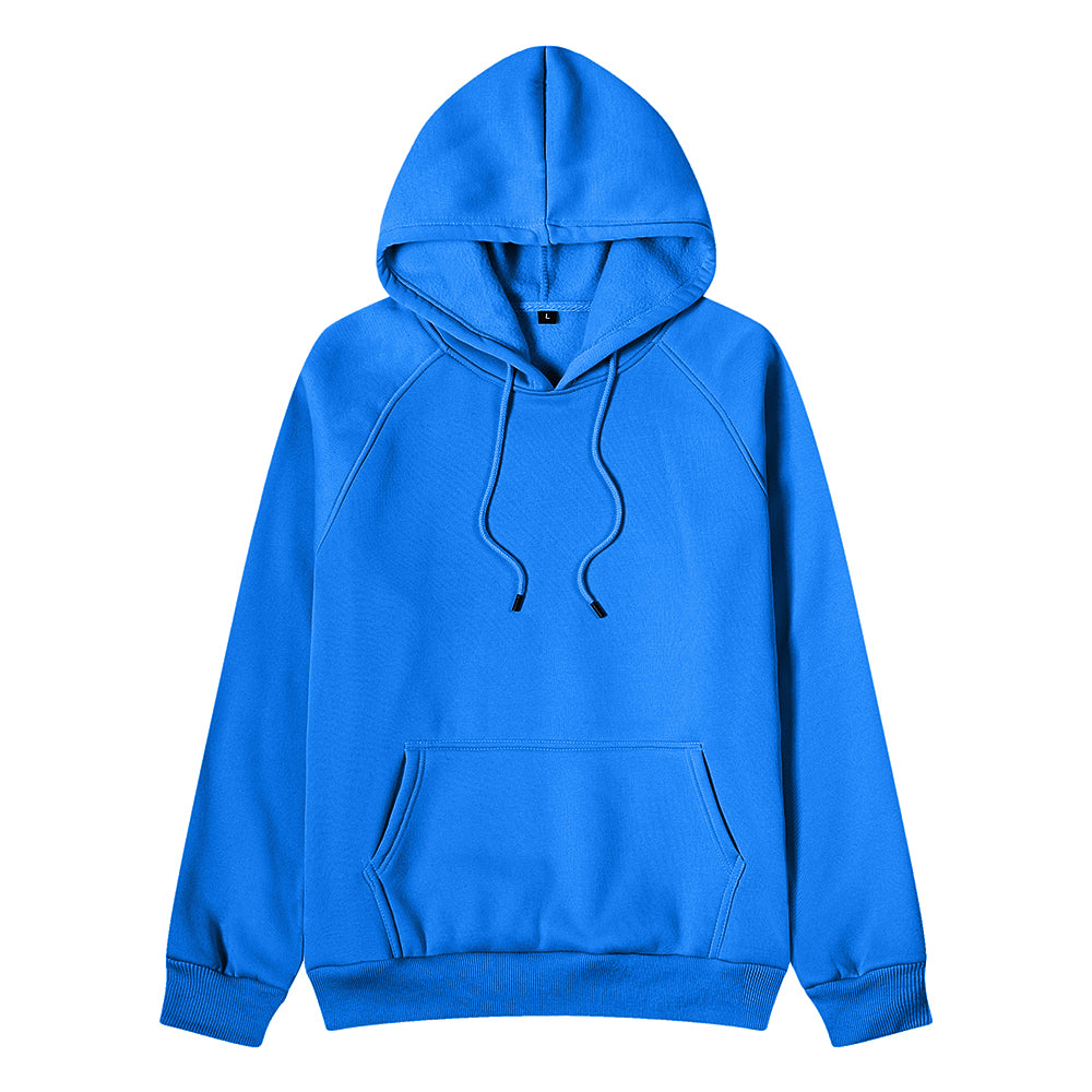 Customized Streetwear All Polyester Fiber Slanted Shoulder Fleece Pullover with Hood in Loose Fit American Streetwear Style