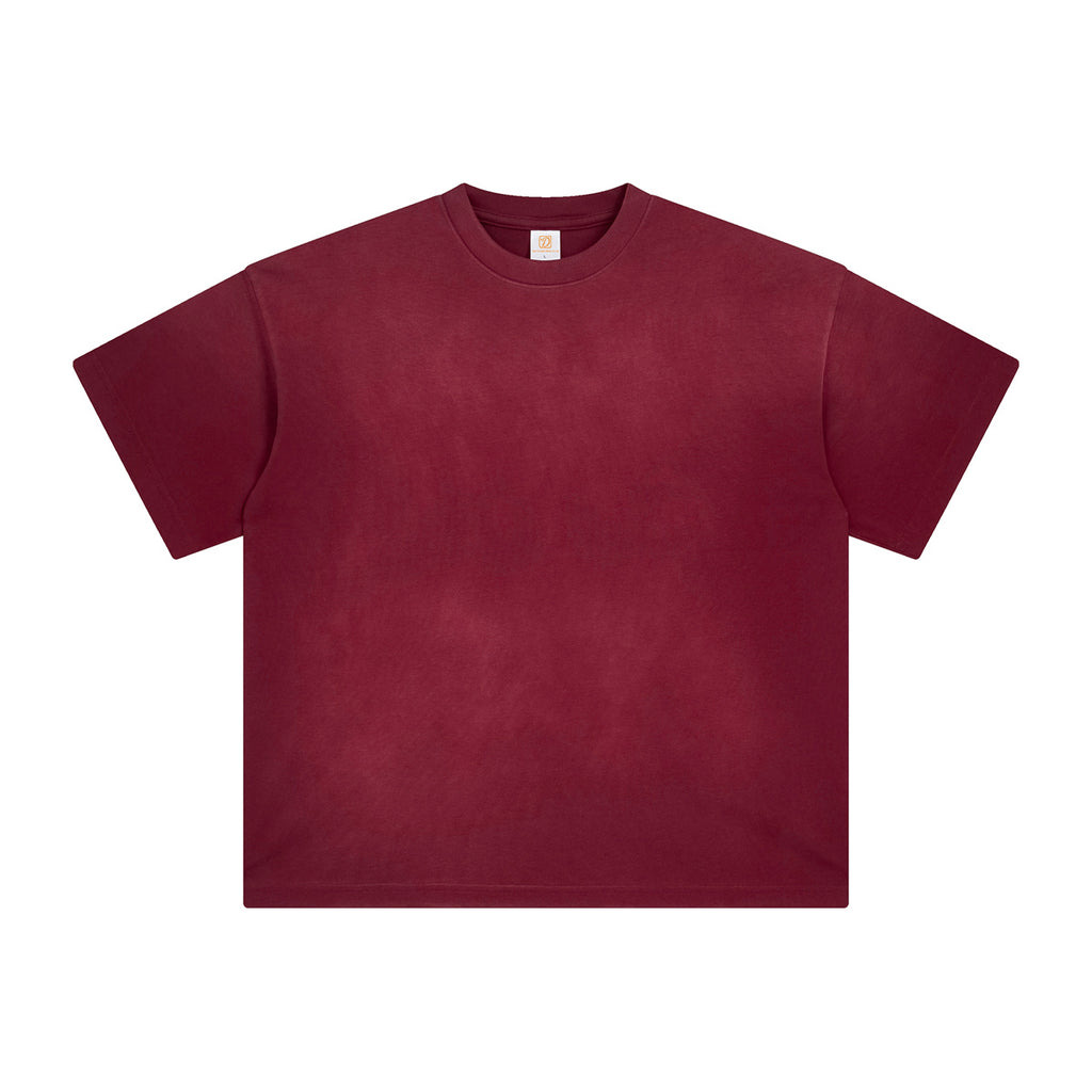 Custom Oversized Waxing Printing Vintage Loose Heavyweight Drop Shoulder Acid Washed Screen Print Personalized T-shirt
