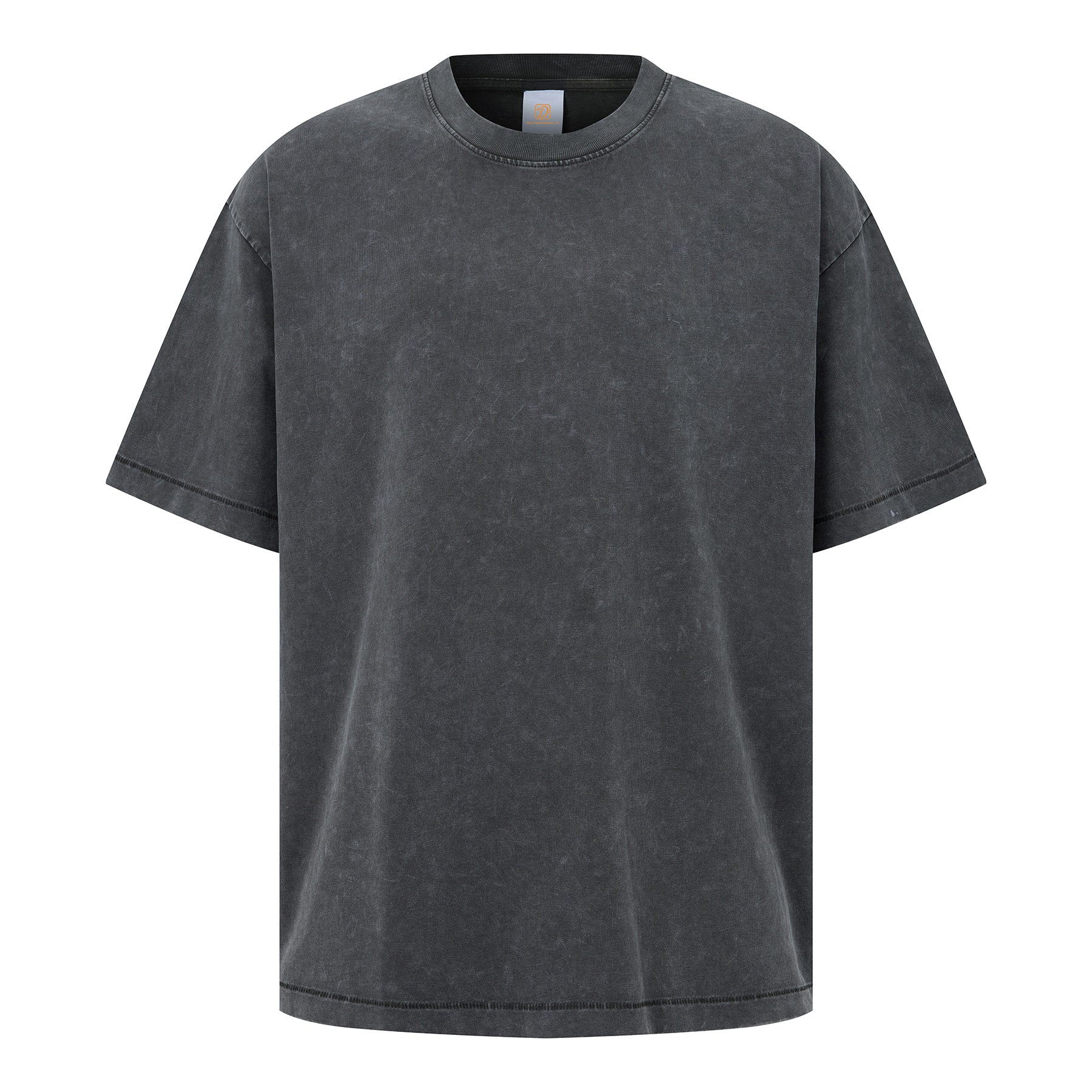 Loose Custom logo T-shirt Wax Printing Drop Shoulder Embroidery Wholesale Short Sleeve Streetwear High Quality Men's T-shirts