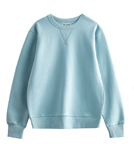 Manufacturer Hoodies Wholesale 15 color French style Large Looped Fleece Thickened Round neck Pullover Sweater Free Sample
