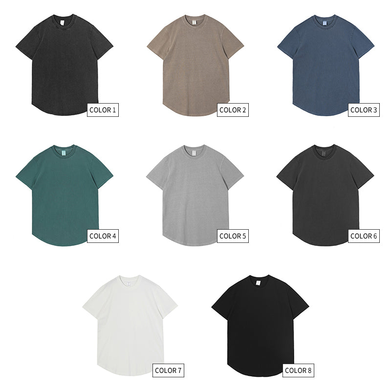 Wholesale 100% Cotton Custom Acid Wash Streetwear Heavyweight Blank Vintage Men Tshirts High Quality