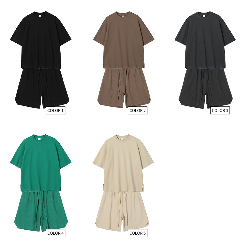 Loose High Quality t Shirt Set 2026 Summer New Design Streetwear Sublimation Unisex Wholesale Personalized T-shirts and Shorts