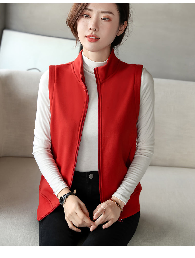 Three Color Silver fox Fur Sleeveless Zipper Pullover Hoodie Can Design Patterns for You for Free High Quality Short Hoodie