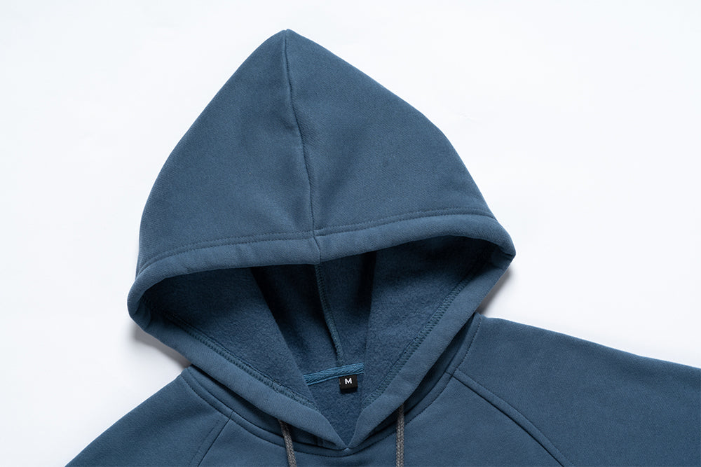 Oversized Fleece Loose Shoulder Sleeve 100% Polyester Screen Printed Custom logo High Quality Pure Color Hoodies Bulk Wholesale