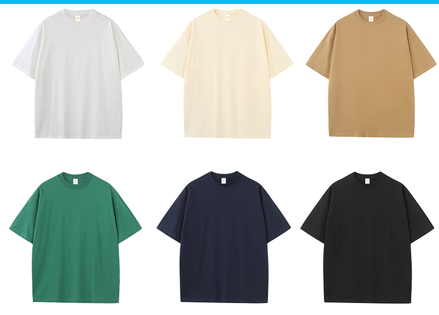 Custom Drop Shoulder Oversized Short Sleeve 100% Cotton High Quality Black Streetwear Fashion Heat Transfers for T-shirts