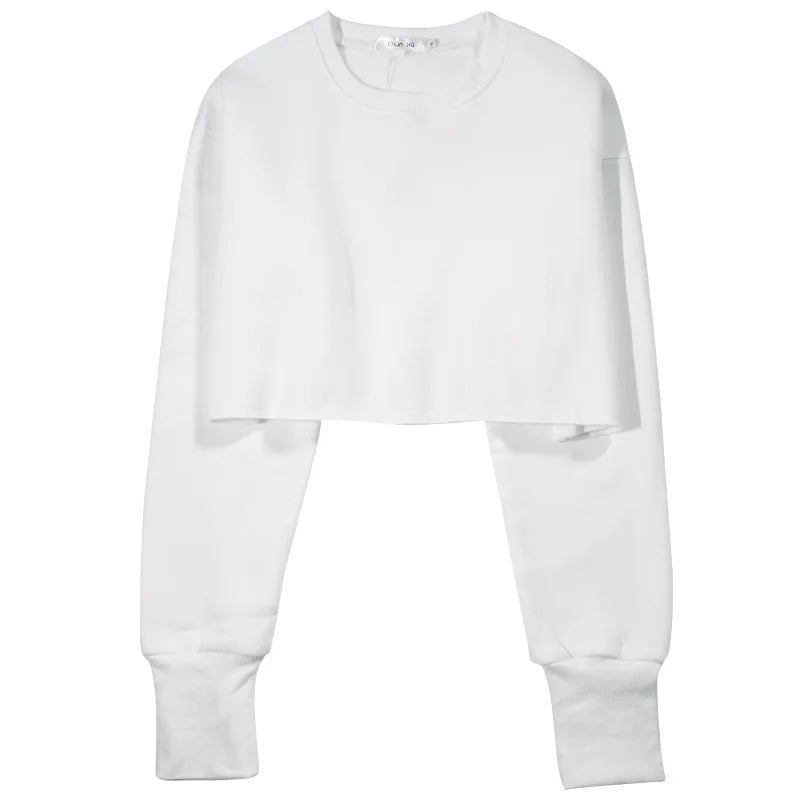 Hoodie Manufacturers Can Be Customized To Suit Your Needs Five Color Fleece Crop Top With A Fashionable And Simple Design - Buy  Product on Alibaba.com