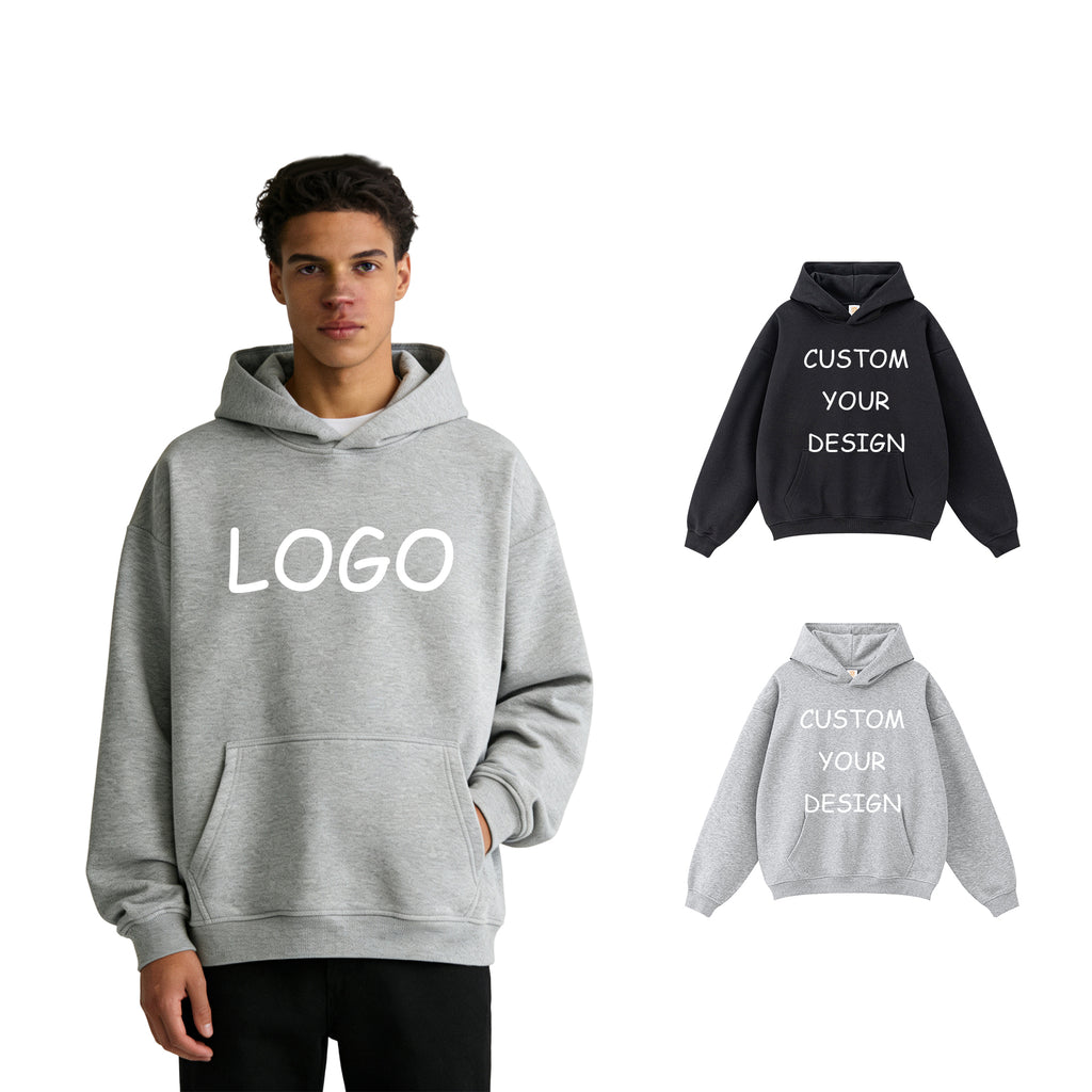 Custom Pullover Hoodie 420G Heavyweight Fleece Oversized High Quality Sublimation Puff Print Winter Men's Hoodies & Sweatshirts