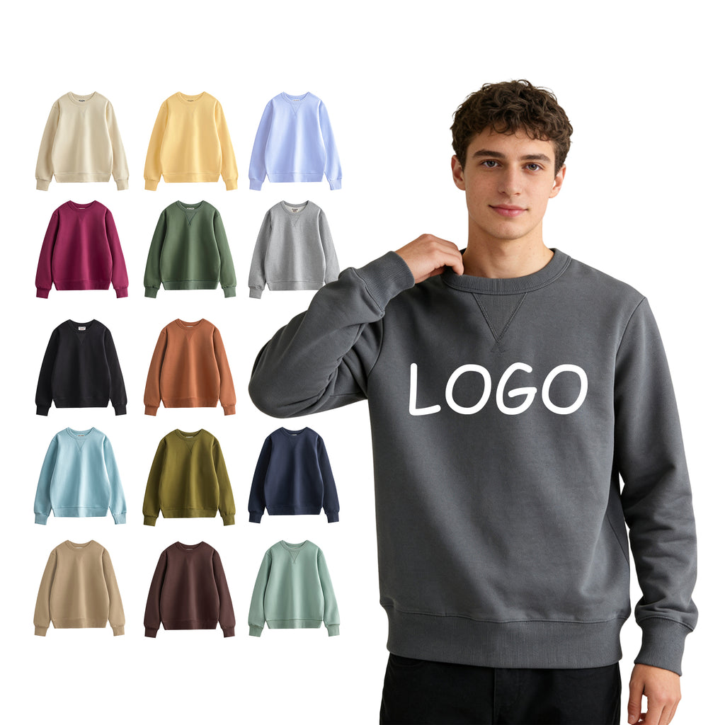 470G Heavyweight Fleece Sublimation French Terry Round Neck High Quality Thick Streetwear Oversized Men's Hoodies & Sweatshirts