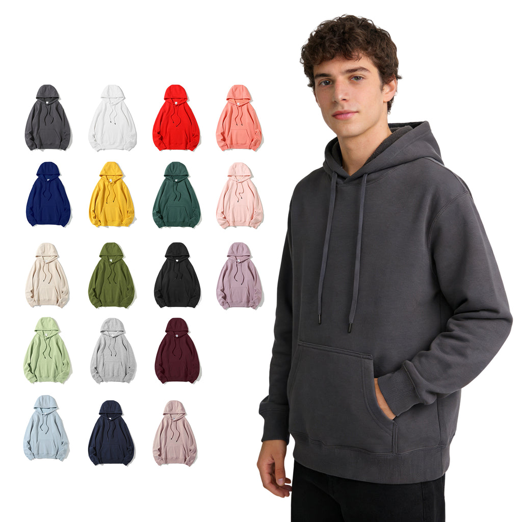 Wholesale Oversized Sublimation Blank Pullover Fleece High Quality Screen Printed Men's Heavyweight Hoodies & Sweatshirts