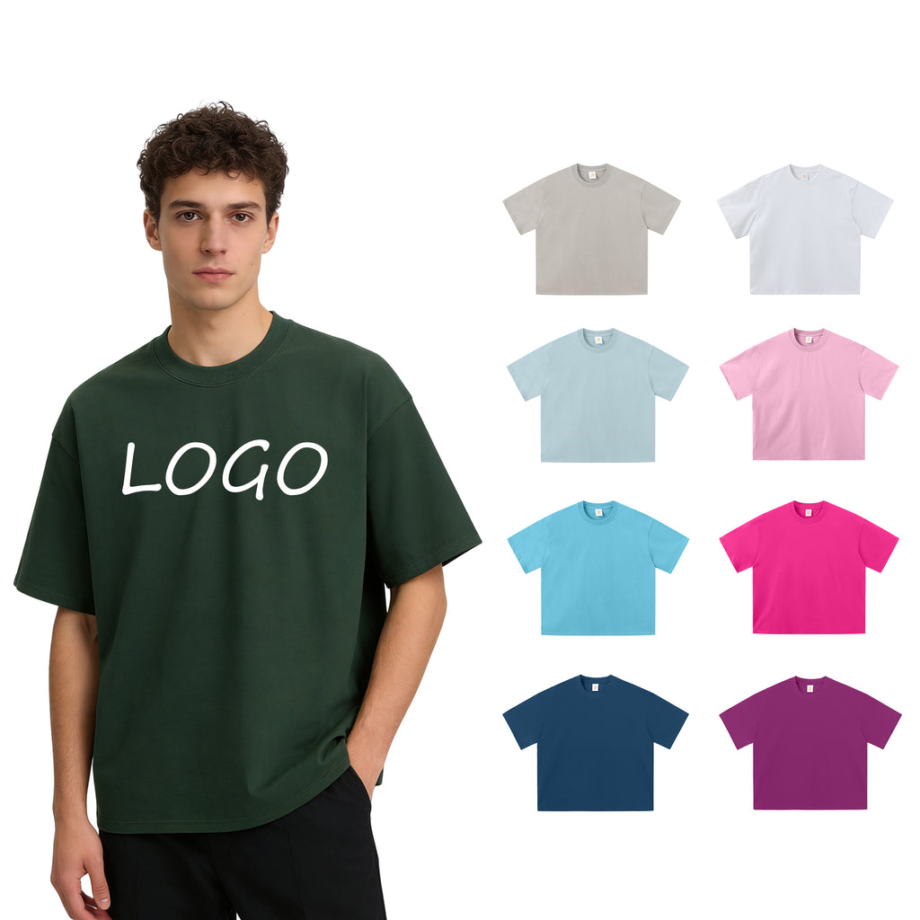 100% Cotton Loose Boxy Oversized Sublimation High Quality Sport Streetwear Men's Fahsion Heat Transfers for T-shirts